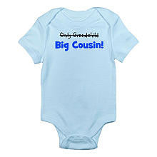 CafePress Boys "Big Cousin!" Blue Short Sleeve Bodysuit