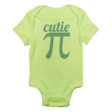 CafePress Neutral "Cutie Pi" Short Sleeve Bodysuit