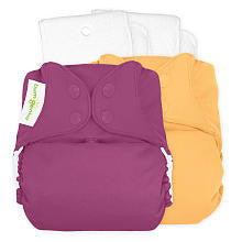 bumGenius 4.0 One-Size Snap Cloth Diaper - Dazzle and Clementine