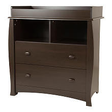 South Shore Beehive Changing Table with Removable Changing Station - Espresso