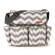 Skip Hop DASH messenger diaper bag Chevron