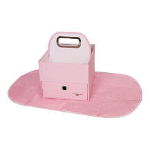 JJ Cole Diapers and Wipes Caddy- Pink Heather