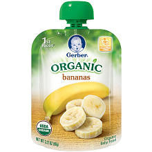 GERBER 1ST FOODS ORGANIC Banana Pouch