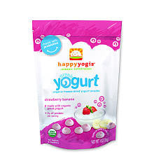 Happy Yogis Organic Greek Yogurt & Fruit Snacks Strawberry & Banana 1 oz