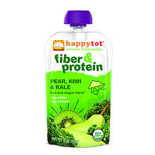 Happy Tot Fiber & Protein Pouch Organic Pear Kiwi & Kale 4.22 oz