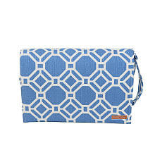 Foxy Vida - Azul Lattice Diaper Clutch