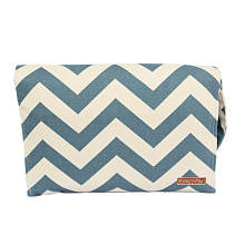 Foxy Vida - Denim Chevron Diaper Clutch Set