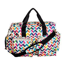 Trend Lab Chevron Deluxe Duffle Diaper Bag