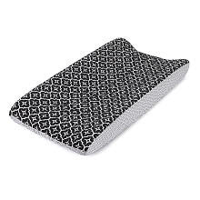 Balboa Baby Quilted Changing Pad Cover - Black Lattice