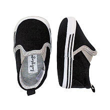 Babyrageous Boys Black Slide On Shoes