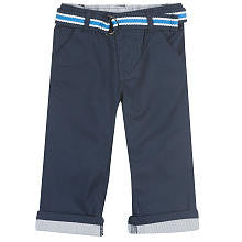 Koala Baby Boys' Navy Twill Pants with Belt