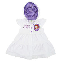 Disney Girls' White/Purple Sofia the First Hooded Cover Up