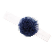 Koala Baby Boutique Girls Navy/White Poof Headwrap