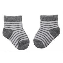 Koala Baby Boutique Boys White/Grey Striped Socks