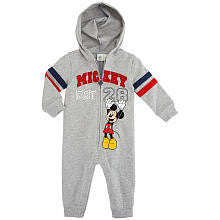 Disney Boys' Gray Mickey Mouse Hooded Coveralls