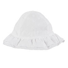 Koala Baby Girls' White Floral Eyelet Ruffle Bucket Hat