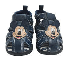 Disney Baby Boys Navy Mickey Mouse Hard Sole Sandal