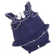 Koala Baby Boutique Girls Navy Polka Dot Chiffon Sunsuit