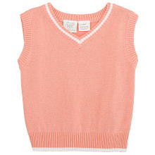 Koala Baby Boys' Peach V Neck Sweater Vest