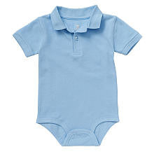 Koala Baby Boys' Short Sleeve Polo Bodysuit