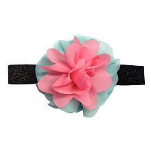 Koala Kids Girls Pink/Blue Flower Headwrap- Toddler