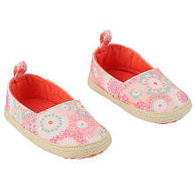 Koala Baby Girls' Pink Medallion Soft Sole Slip On Shoes