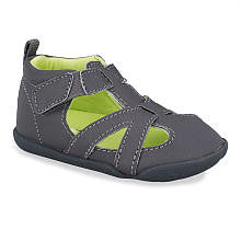 Carter's Boys Every Step Grey Stage 2 Bristol Enclosed Touch Closure Sandal