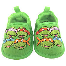 Nickelodeon Boys Green Teenage Mutant Ninja Turtles Slippers