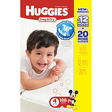 Huggies Snug & Dry Value Box Size 4 - 184 Count