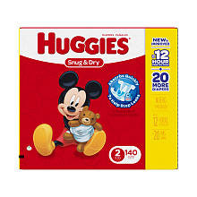 Huggies Snug & Dry Super Pack Size 2 - 140 Count