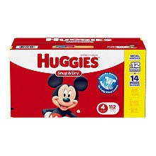 Huggies Snug & Dry Super Pack Size 4 - 112 Count