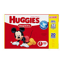 Huggies Snug & Dry Super Pack Size 3 - 132 Count