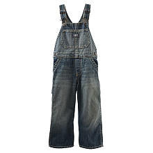 Oshkosh Boys Dark Denim Contrast Stitching Overalls