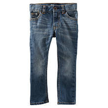 Oshkosh Boys Medium Wash Skinny Fit Stretch Denim Jeans- Toddler