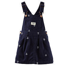 Oshkosh Girls Navy Anchor Schiffli Jumper