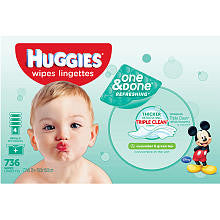 Huggies One & Done Refreshing Baby Wipes - 736 Count