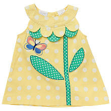 Koala Baby Girls' Yellow Polka Dot Flower Tunic Tank