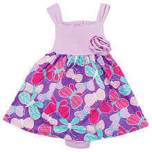 Koala Baby Girls' 2 Piece Purple Butterfly Sleeveless Sundress and Diaper Cover Set