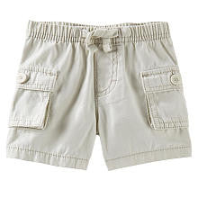 baby B'gosh Boys Khaki Cargo Drawstring Shorts