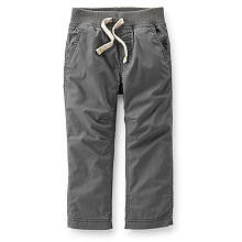 Carter's Boys Grey Woven Drawstring Pant - Toddler