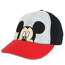 Disney Boys' Black/Red Mickey Mouse Baseball Cap - Toddler