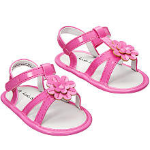 Koala Baby Girls' Flower Soft Sole T Strap Sandals