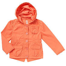 Koala Kids Girls' Coral Ruffle Button Front Hooded Jacket - Toddler