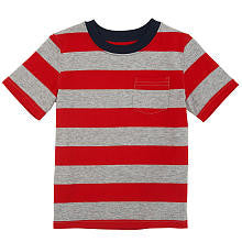 Koala Kids Boys' Striped Pocket Short Sleeve Shirt - Toddler