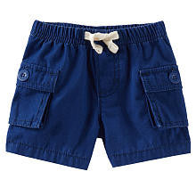 baby B'gosh Boys Blue Cargo Drawstring Shorts