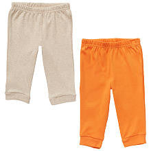 Koala Baby Boys' 2 Pack Orange/Tan Knit Pants