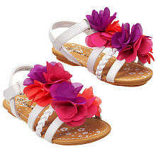 Koala Kids Girls' Flower Hard Sole Sandals