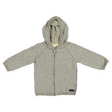 Kardashian Kids Boys' Gray Hooded Full-Zip Cardigan