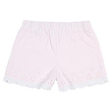 Kardashian Kids Girls' Light Pink Eyelet Shorts with Scalloped Hems - Toddler