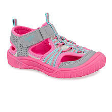 Oshkosh Girls Silver/Pink Trek Sandal